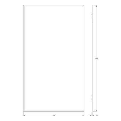 Зеркало с фацетом 15мм 80x140см Evoform Standard BY 0950