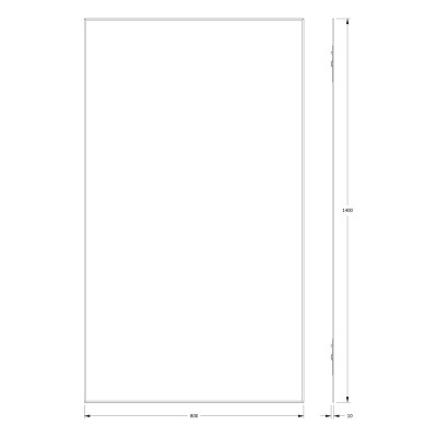 Зеркало с фацетом 5мм 80x140см Evoform Standard BY 0250