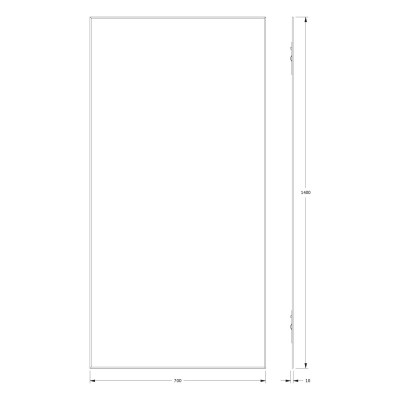 Зеркало с фацетом 5мм 70x140см Evoform Standard BY 0249