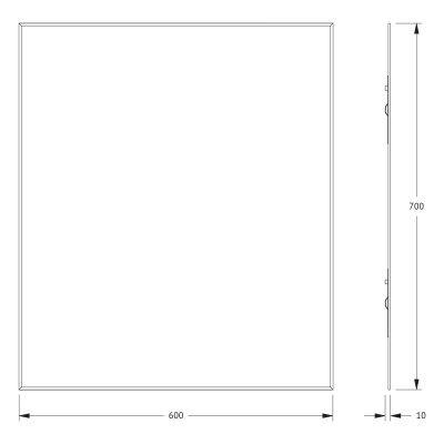 Зеркало с фацетом 5мм 60x70см Evoform Standard BY 0214