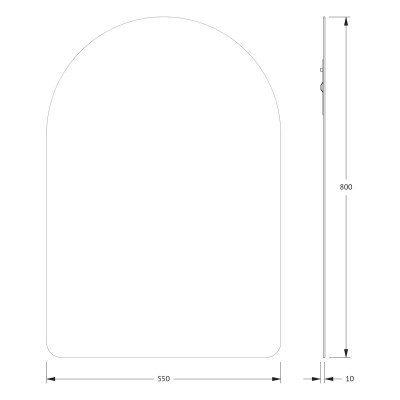 Зеркало со шлифованной кромкой 55x80см Evoform Primary BY 0013