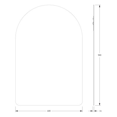 Зеркало со шлифованной кромкой 60x90см Evoform Primary BY 0018