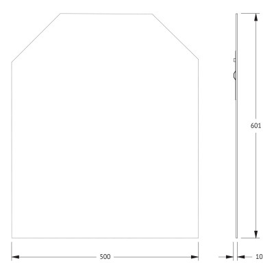 Зеркало со шлифованной кромкой 50x60см Evoform Primary BY 0065