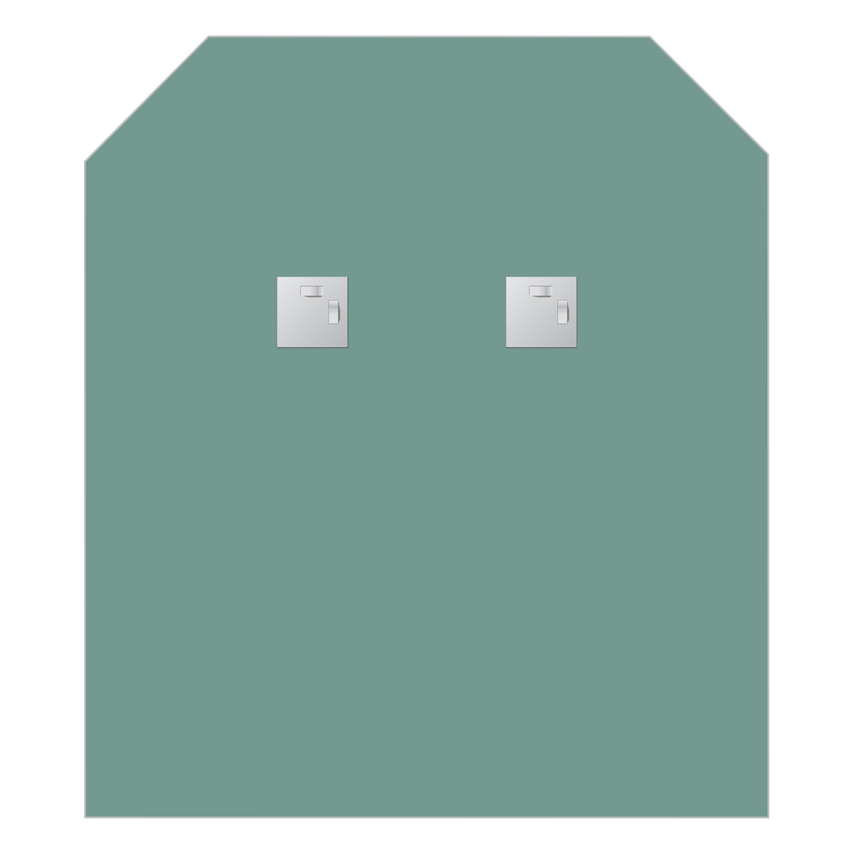 Зеркало со шлифованной кромкой 70x80см Evoform Primary BY 0071