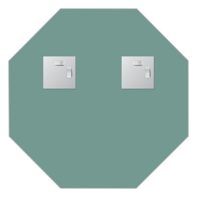 Зеркало со шлифованной кромкой 40x40см Evoform Primary BY 0072