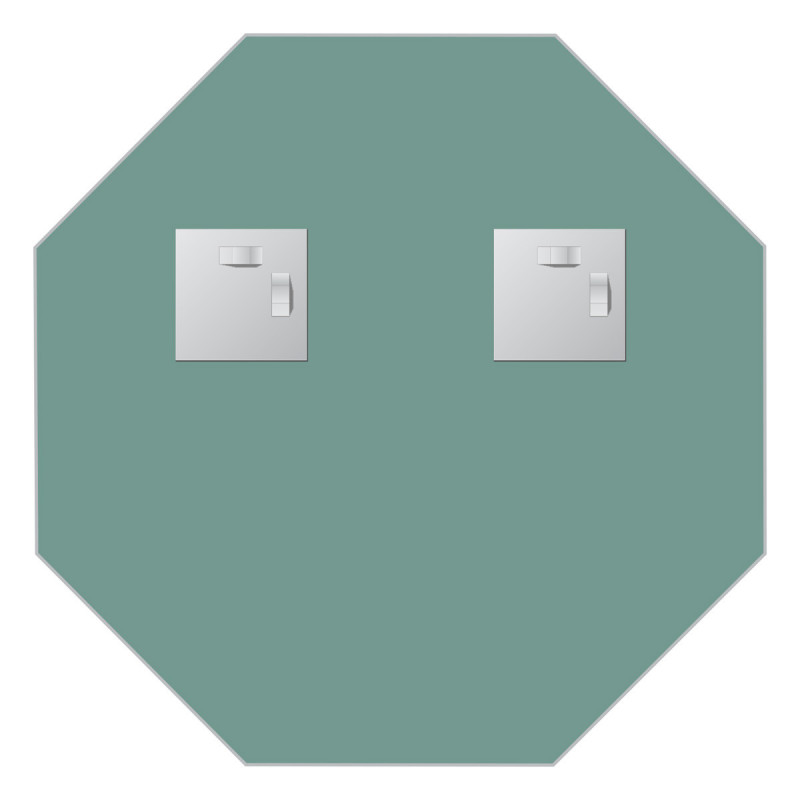 Зеркало со шлифованной кромкой 60x60см Evoform Primary BY 0076