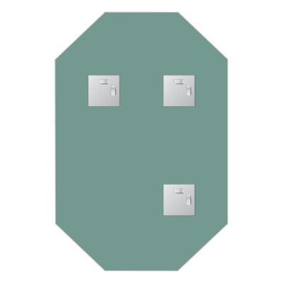Зеркало со шлифованной кромкой 40x60см Evoform Primary BY 0077