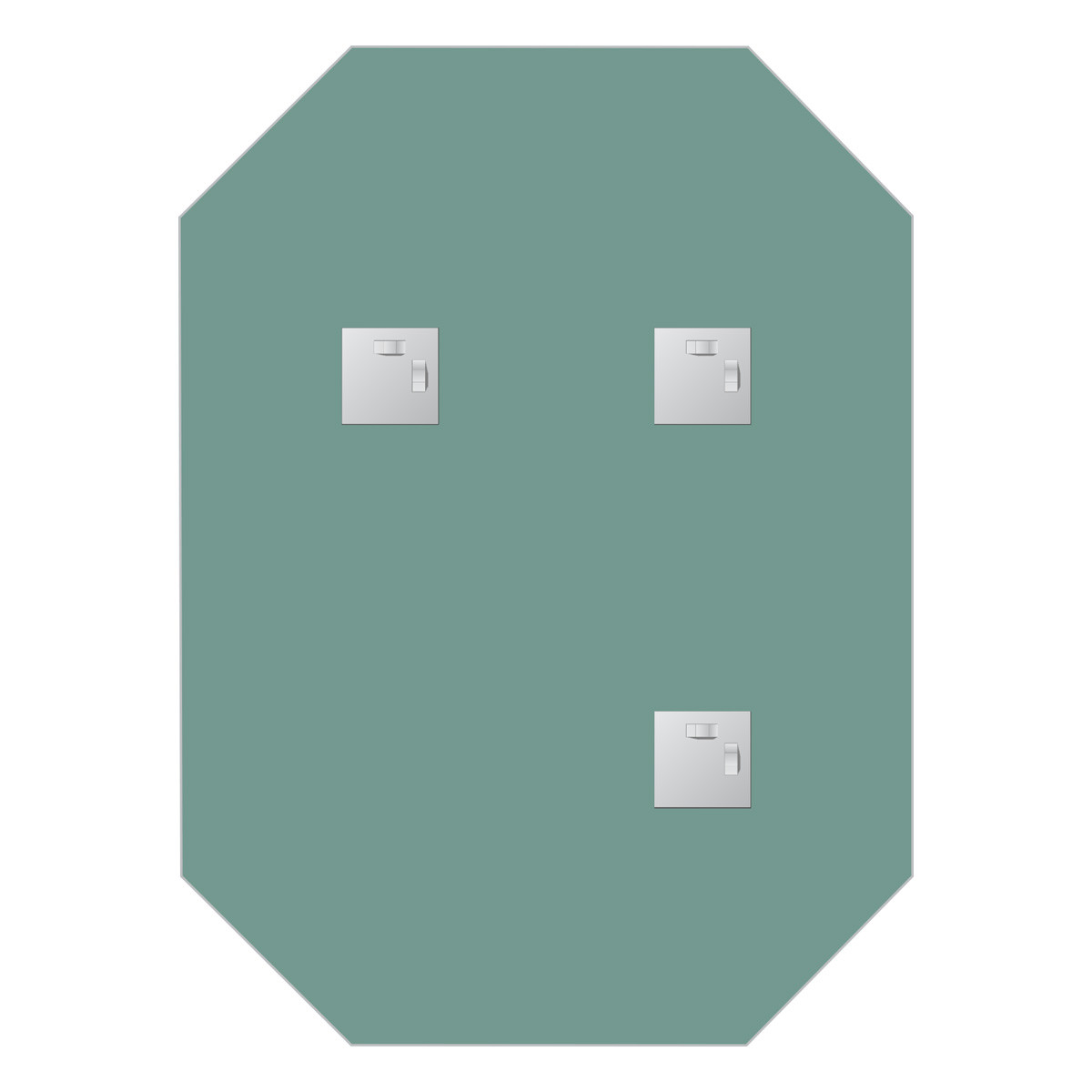 Зеркало со шлифованной кромкой 60x80см Evoform Primary BY 0082
