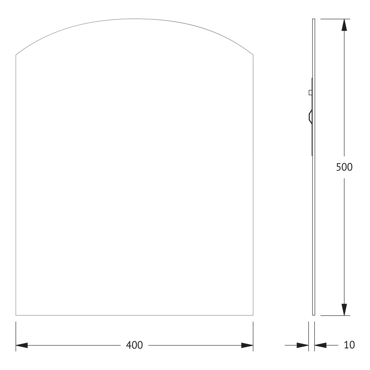 Зеркало со шлифованной кромкой 40x50см Evoform Primary BY 0083