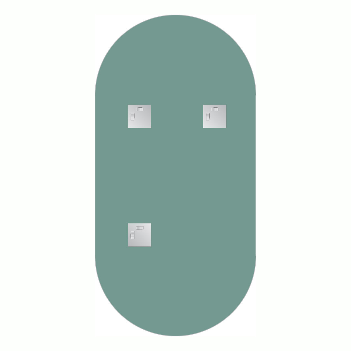 Зеркало со шлифованной кромкой 50x100см Evoform Primary BY 0122