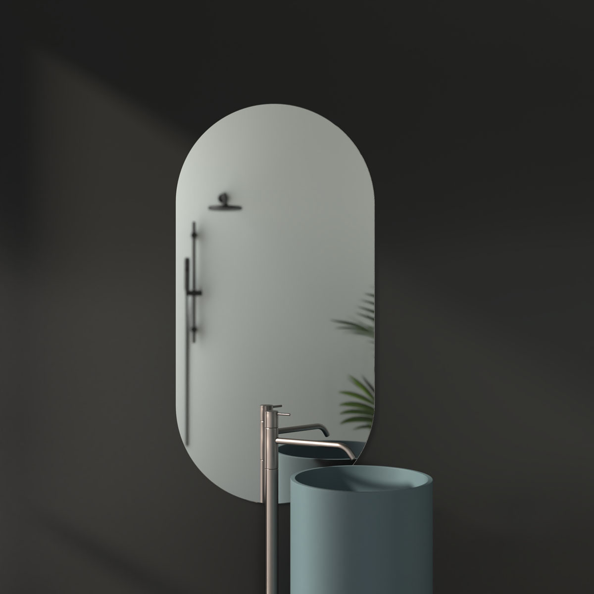 Зеркало со шлифованной кромкой 60x120см Evoform Primary BY 0123