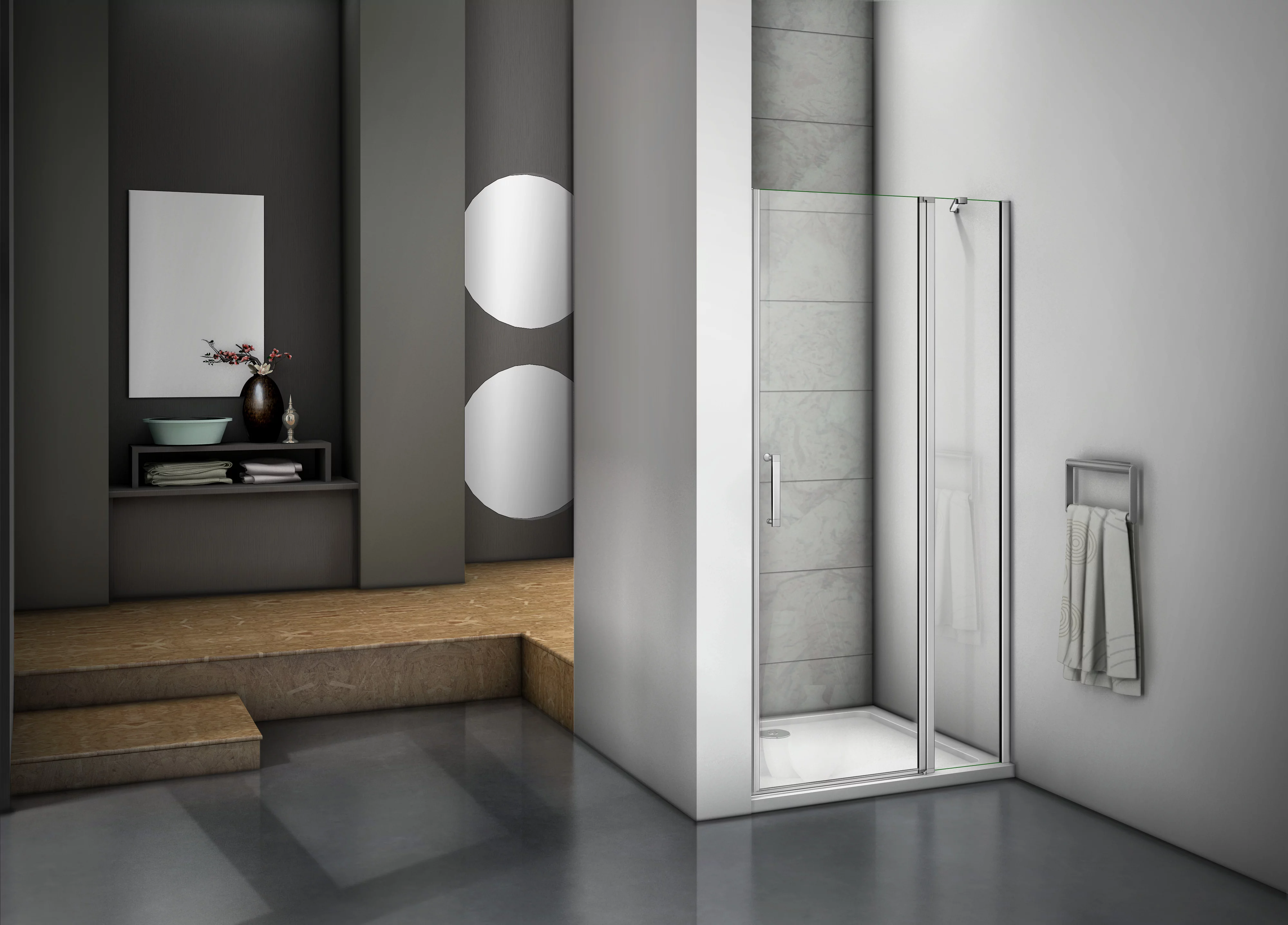 Душевая дверь 140х185см белая GoodDoor Mokka WTW-140-C-WE МК00008