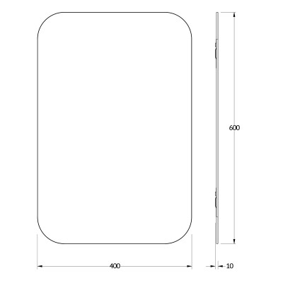 Зеркало со шлифованной кромкой 40x60см Evoform Primary BY 0125