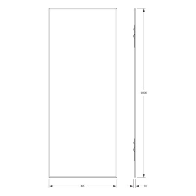 Зеркало с фацетом 5мм 40x100см Evoform Standard BY 0230