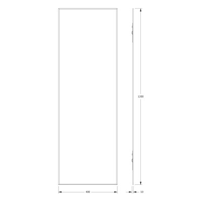Зеркало с фацетом 5мм 40x120см Evoform Standard BY 0238