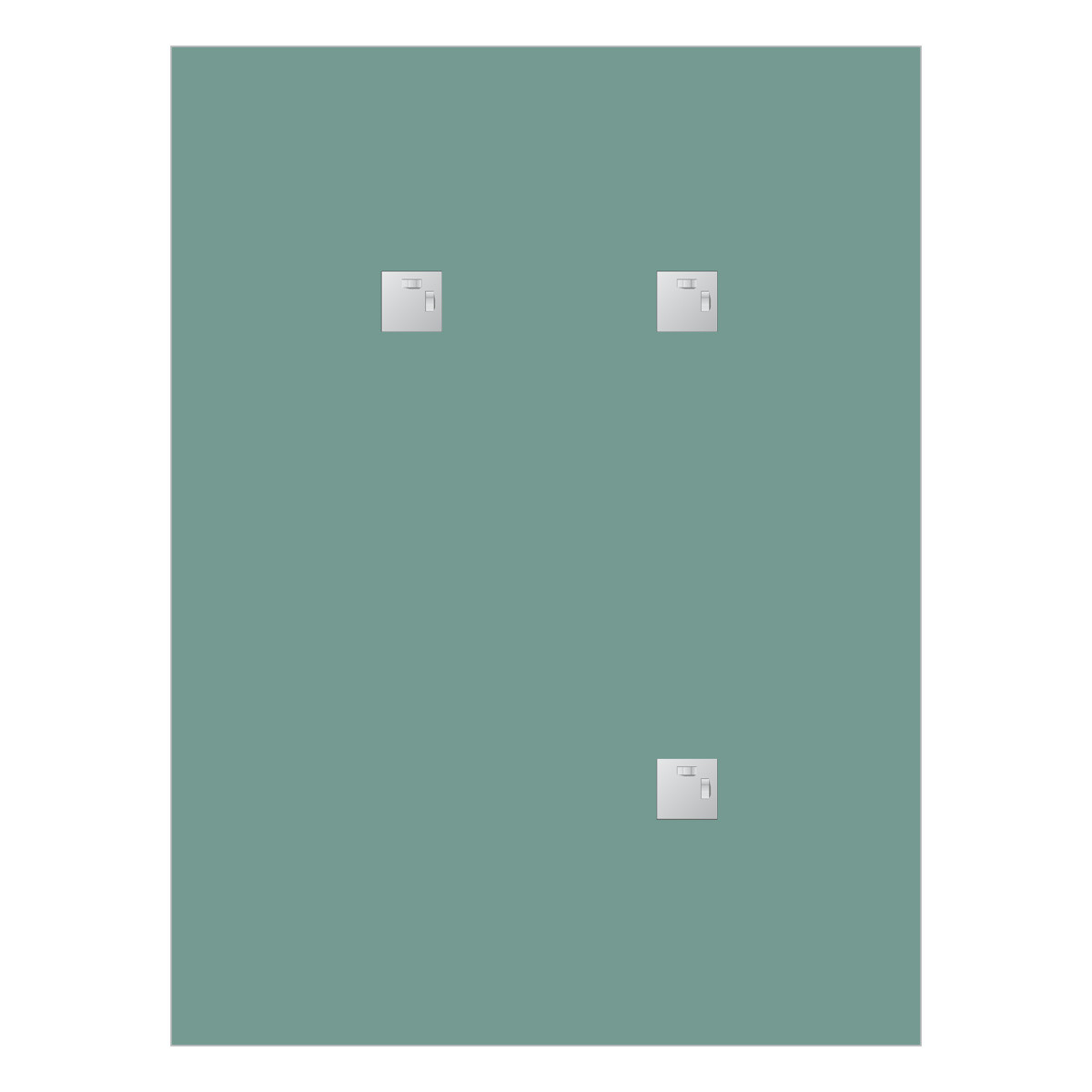 Зеркало с фацетом 5мм 90x120см Evoform Standard BY 0243