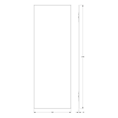 Зеркало с фацетом 5мм 50x140см Evoform Standard BY 0247