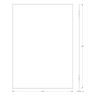 Зеркало с фацетом 5мм 100x140см Evoform Standard BY 0252