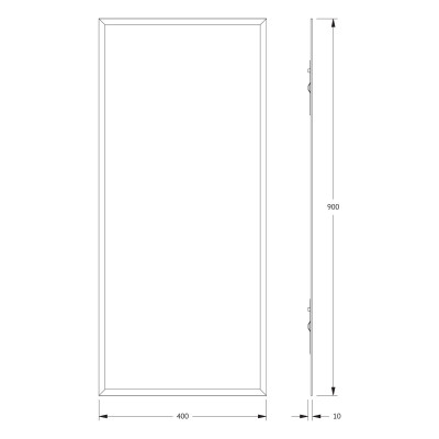 Зеркало с фацетом 15мм 40x90см Evoform Comfort BY 0923