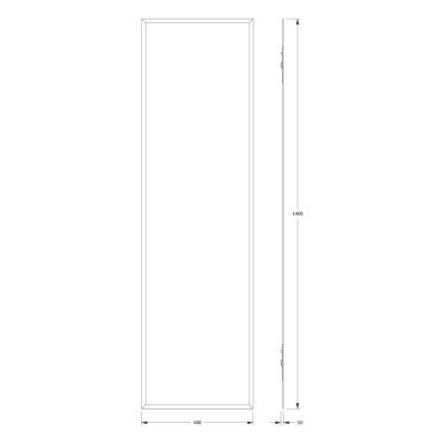Зеркало с фацетом 15мм 40x140см Evoform Comfort BY 0946