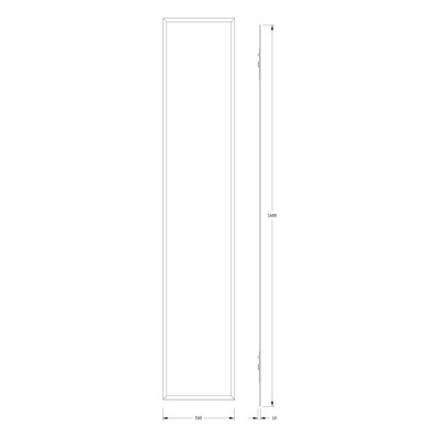 Зеркало с фацетом 15мм 30x160см Evoform Comfort BY 0953