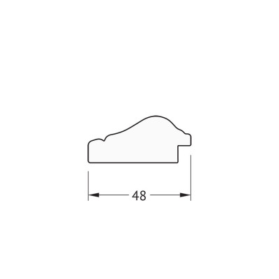 Зеркало в багетной раме - алебастр 53х73см Evoform Definite BY 0791