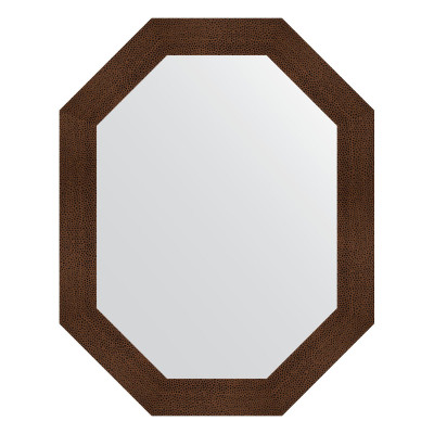 Зеркало в багетной раме - бронзовая лава 76х96см Evoform Octagon BY 7192