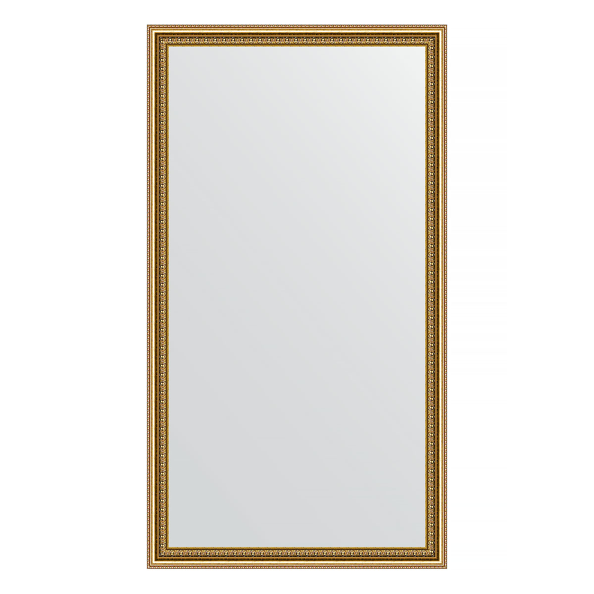 Зеркало в багетной раме - золотые бусы 62х112см Evoform Definite BY 1082