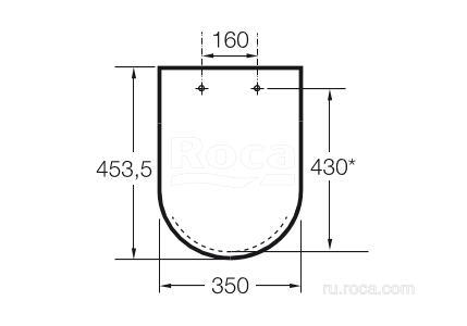 Унитаз подвесной ROCA Gap Rimless A34H47C000 с сиденьем Soft Close дюропласт