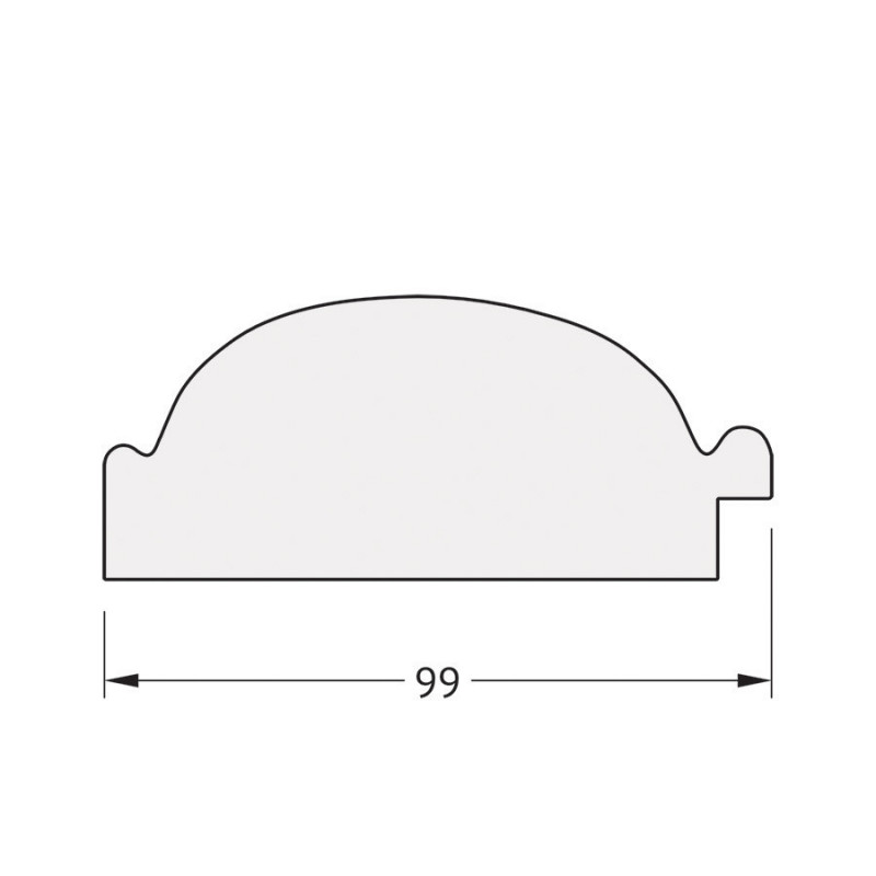 Зеркало в багетной раме - византия бронза 73х73см Evoform Octagon BY 7375