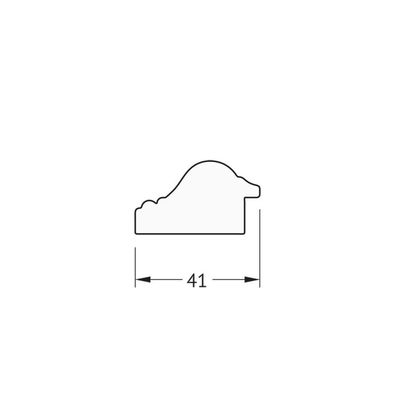 Зеркало в багетной раме - мельхиор 61х61см Evoform Definite BY 0775