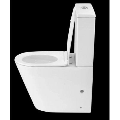 Унитаз-компакт, безободковый Circulo сиденье микролифт Selena C011WG