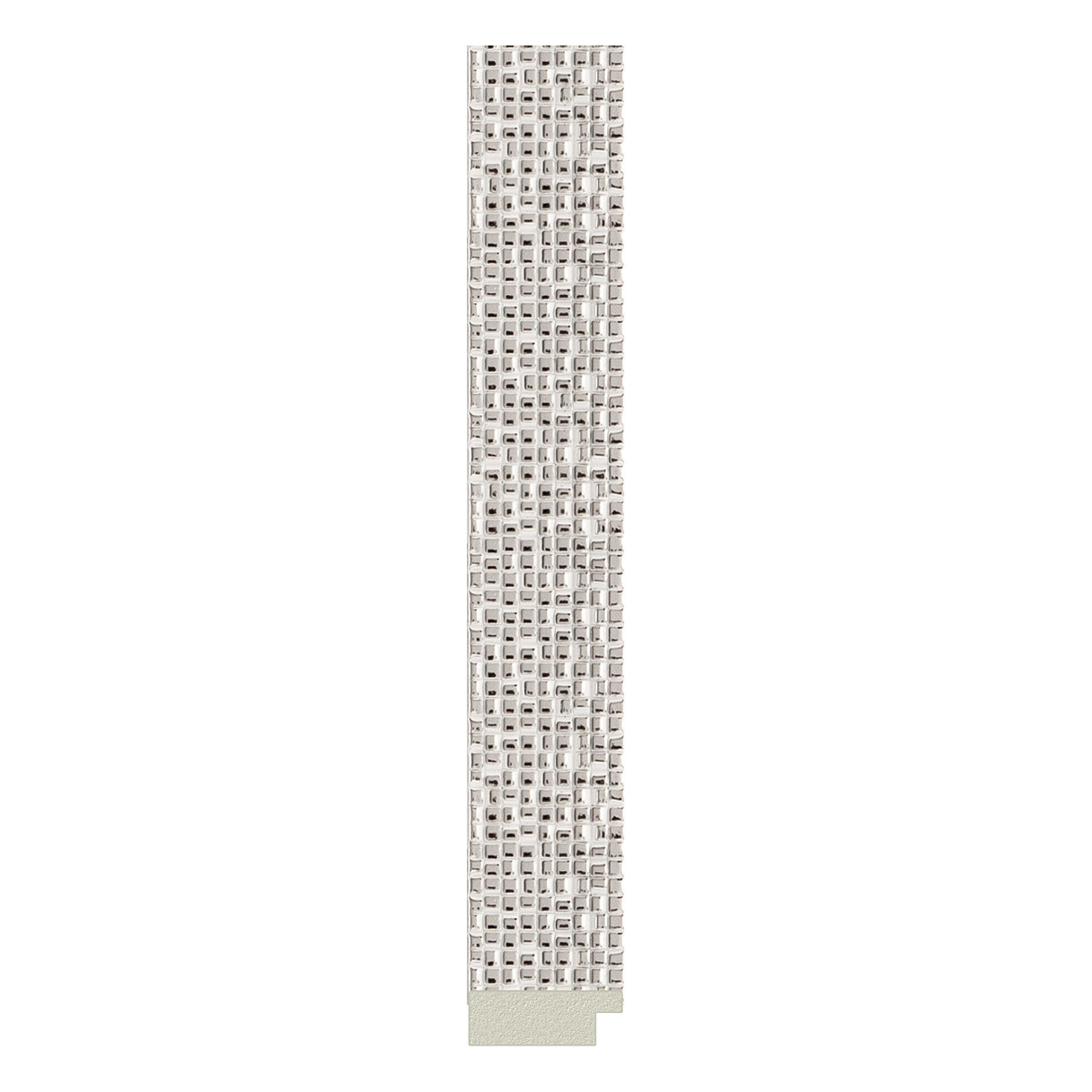 Зеркало в багетной раме - мозаика хром 53х53см Evoform Octagon BY 3957