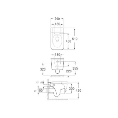Комплект 4 в 1 Quadra Selena Q001WG/M70