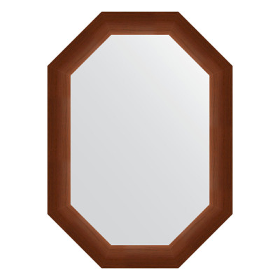 Зеркало в багетной раме - орех 52х72см Evoform Octagon BY 7073