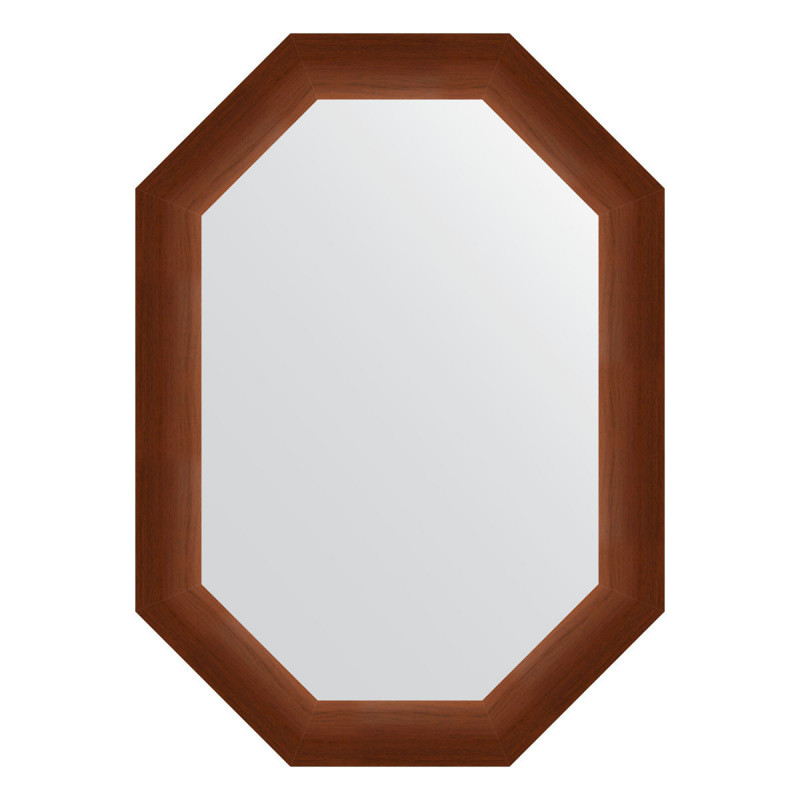 Зеркало в багетной раме - орех 52х72см Evoform Octagon BY 7073