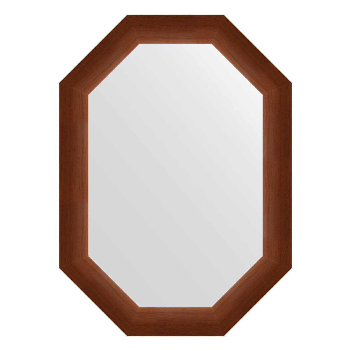 Зеркало в багетной раме - орех 52х72см Evoform Octagon BY 7073