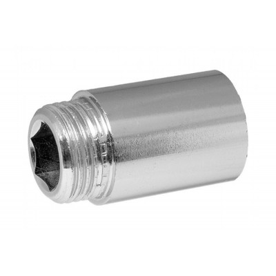 Удлинитель латунь хром Ду 15 1/2" L50мм ВР/НР SantechSystems