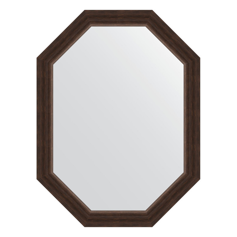 Зеркало в багетной раме - палисандр 61х81см Evoform Octagon BY 7067