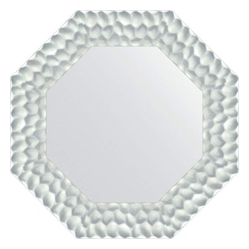 Зеркало в багетной раме - перламутровые дюны 61х61см Evoform Octagon BY 7410