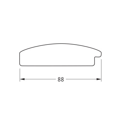 Зеркало в багетной раме - серебряная кольчуга 56х76см Evoform Octagon BY 7289