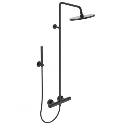 Душевая система Ideal Standard CERATHERM T25 с термостатическим смесителем, Silk Black, BC748XG