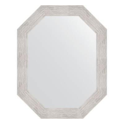Зеркало в багетной раме - серебряный дождь 57х72см Evoform Octagon BY 7086