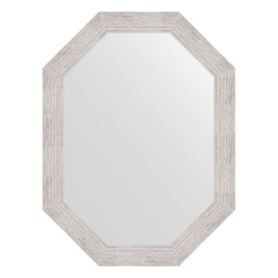 Зеркало в багетной раме - серебряный дождь 62х82см Evoform Octagon BY 7087