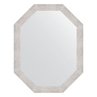 Зеркало в багетной раме - серебряный дождь 72х92см Evoform Octagon BY 7088