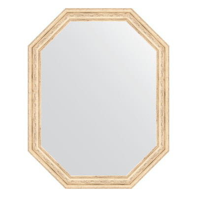 Зеркало в багетной раме - слоновая кость 54х69см Evoform Octagon BY 7018