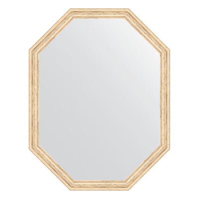 Зеркало в багетной раме - слоновая кость 69х89см Evoform Octagon BY 7020