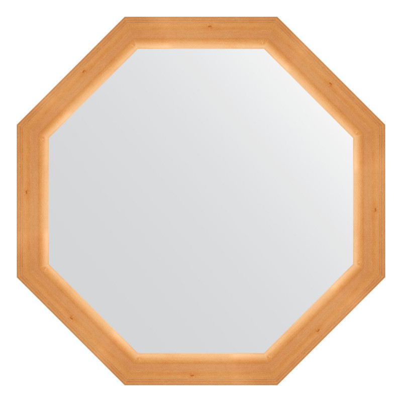 Зеркало в багетной раме - сосна 72х72см Evoform Octagon BY 3720