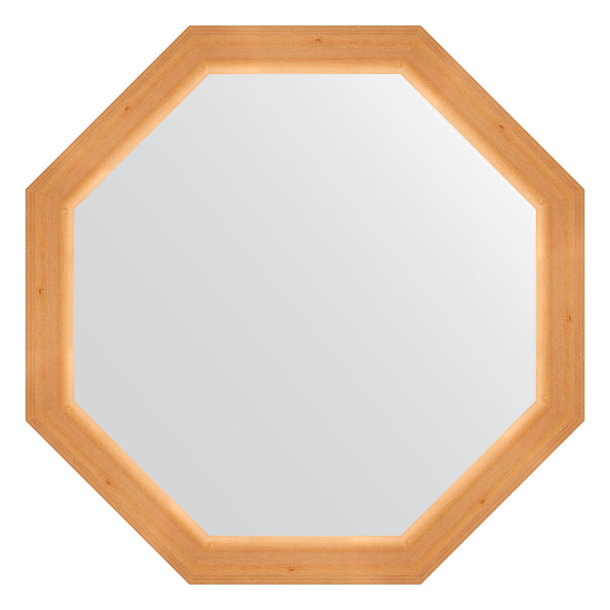 Зеркало в багетной раме - сосна 72х72см Evoform Octagon BY 3720