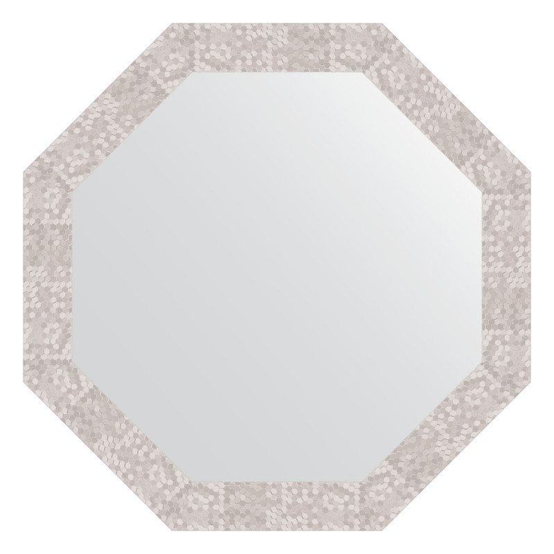 Зеркало в багетной раме - соты алюминий 73х73см Evoform Octagon BY 3747